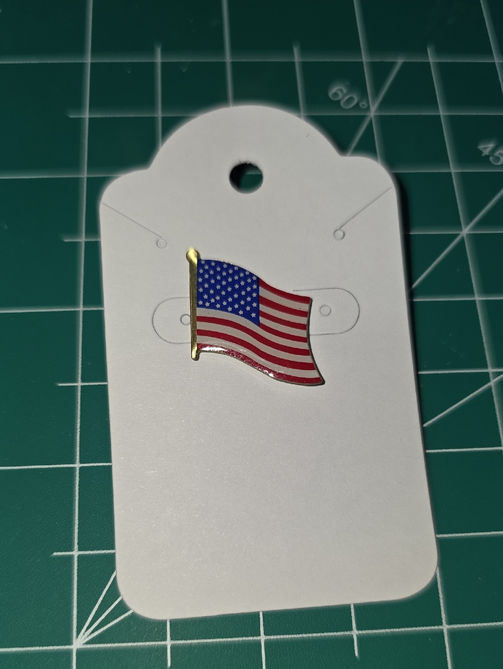 American Flag Enamel Pin - Red, White & Blue